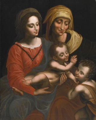 The Virgin and Child with Saint Anne and Saint John the Baptist - Mystical Serenity Intertwined with Earthly Detail!